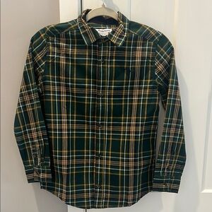 Tommy Bahama Green and Yellow Plaid Button Down Shirt